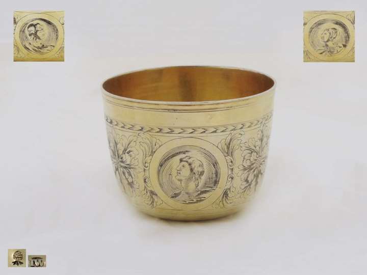 Very Fine German Silver-Gilt Tumbler-Cup